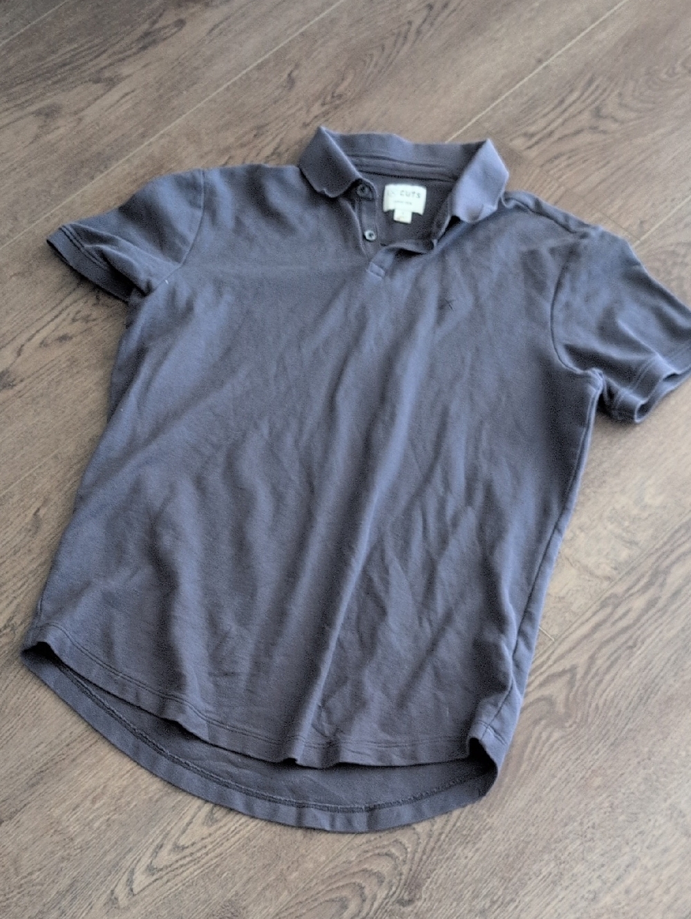 Cuts Clothing Men's Polo Shirt in Charcoal